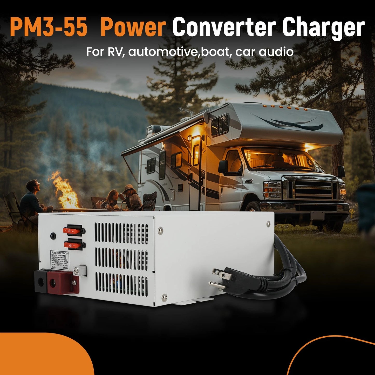 Converter Battery Charger for RV Boat Car Audio (13–16.5V) (2019–2024)