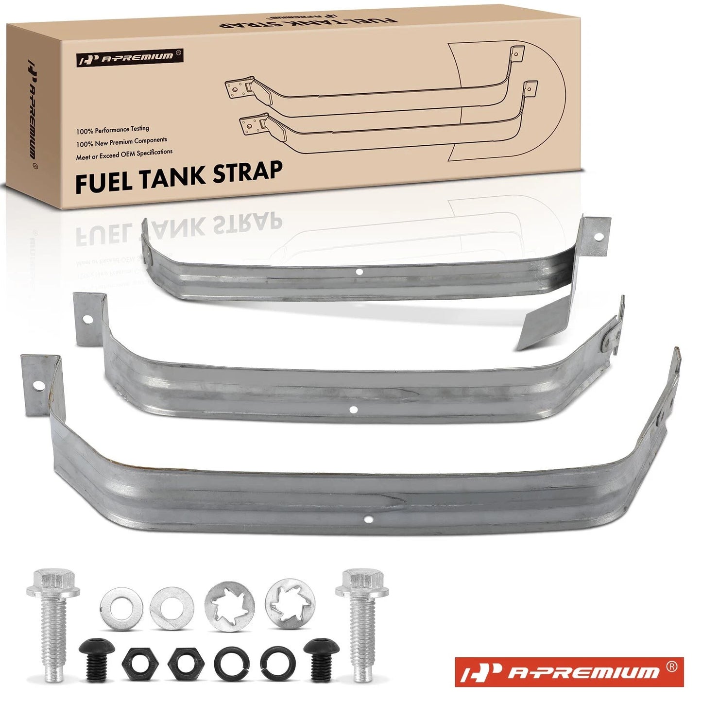 3X Steel Fuel Tank Straps for Chevrolet Venture (1997–2005)
