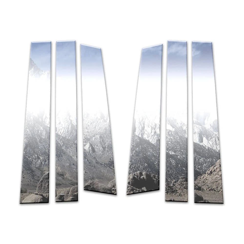 6Pc Chrome Pillar Post Covers Replacement for Toyota Sienna (2011–2022)