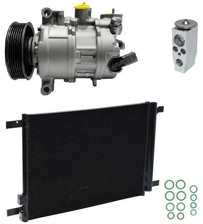 A/C Compressor Kit With Condenser for Audi A3 Quattro 2.0L (2017–2019)