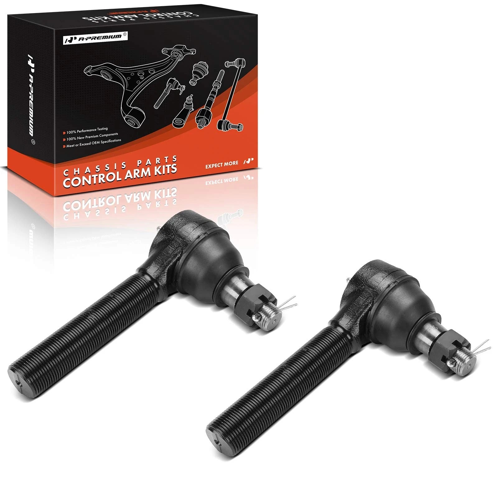 2X Front Outer Tie Rod End for Chevrolet T6500 (2000–2009)