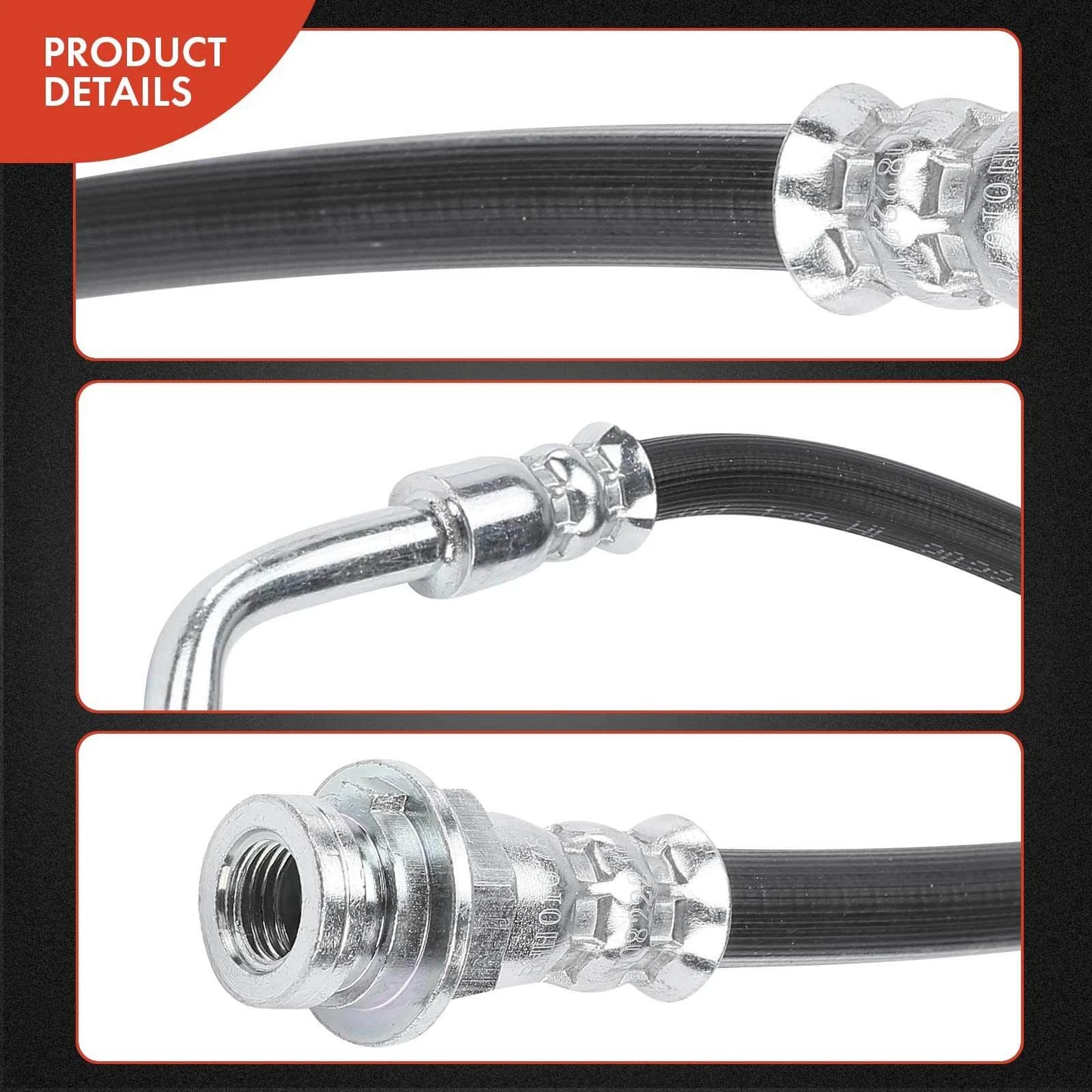 2X Front Brake Hydraulic Hose for Chevy Tahoe GMC Yukon (1992–2000)