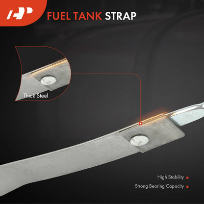 2X Steel Fuel Tank Straps for Chevy Corvette (1984–1996)