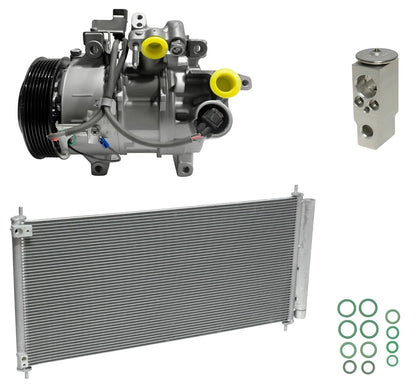 AC Compressor Kit with Condenser Replacement for Acura TLX 2.4L (2015–2015)