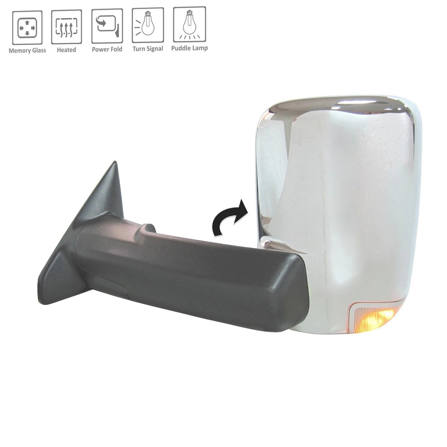 Door Mirror Replacement Driver Side Power Folding with Memory for Mercedes-Benz (2015–2023)