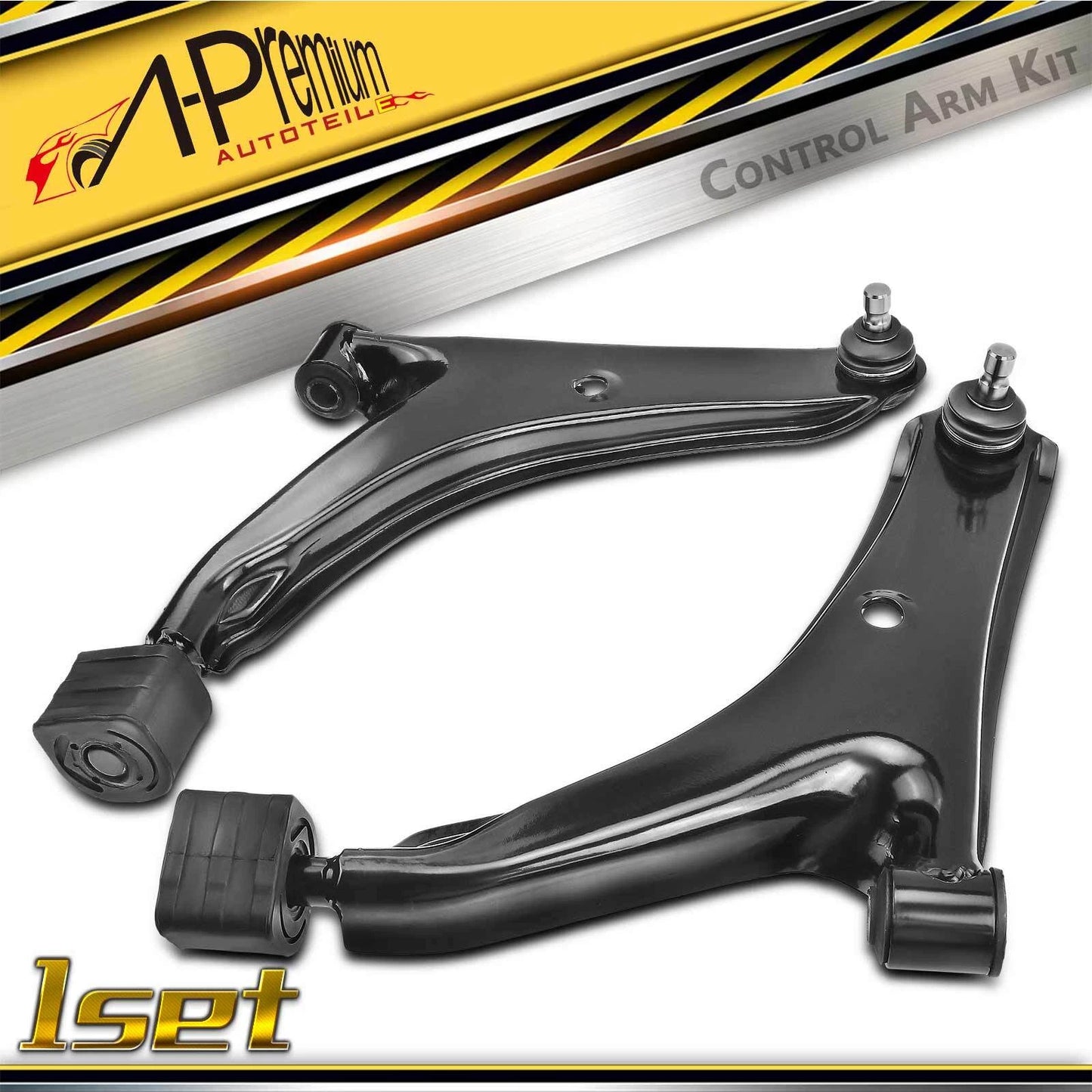 2X Front Lower Control Arm with Ball Joint for Chevrolet Metro (1998–2001)