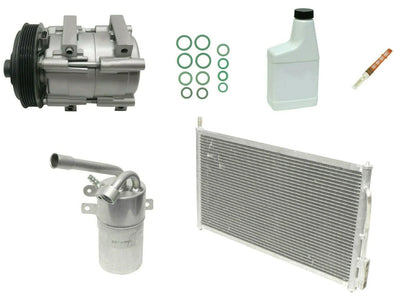 AC Compressor Kit With Condenser Replacement for Toyota Corolla (2003–2008)