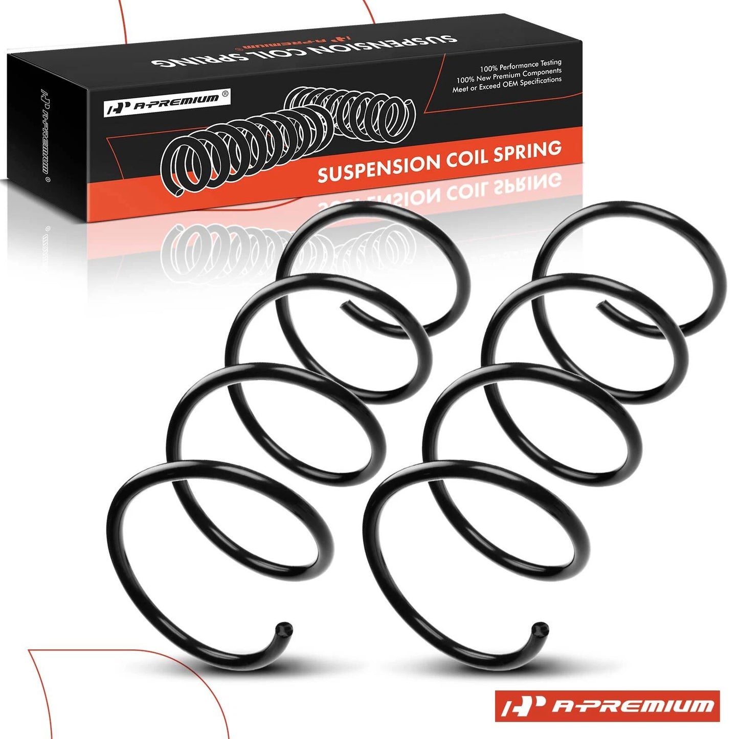 2X Front Coil Springs for Mercedes-Benz C280 C320 C350 CLK350 (2006–2009)