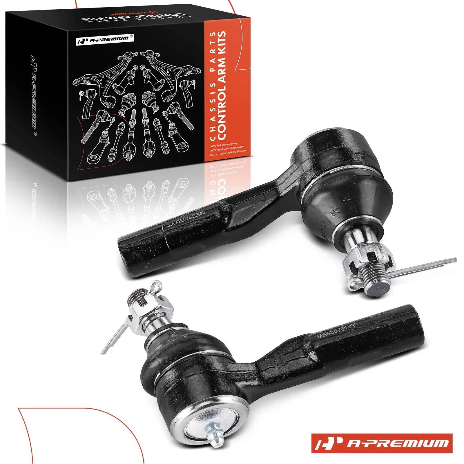 2X Front Outer Tie Rod Ends for Chevy Colorado GMC Canyon (2004–2007)