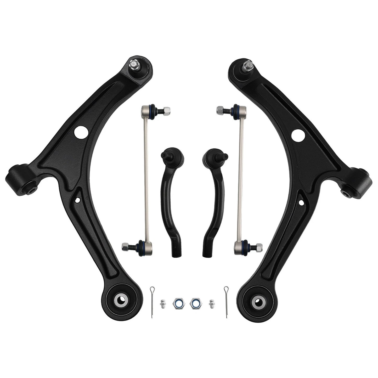 Front Lower Control Arms Sway Bar Links Tie Rods for Honda Pilot (2006–2008)