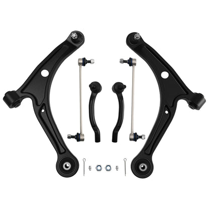 Front Lower Control Arms Sway Bar Links Tie Rods for Honda Pilot (2006–2008)