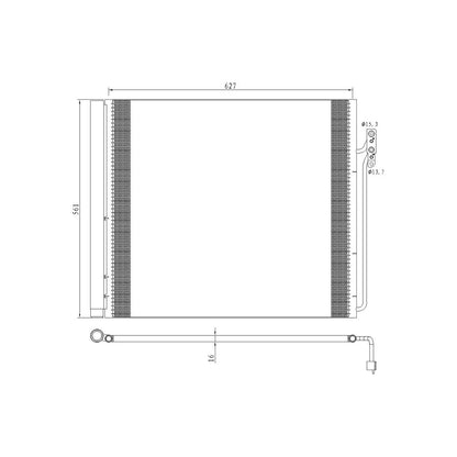 Replacement A/C Condenser Repair Part For 2005-2008 Land Rover Lr3