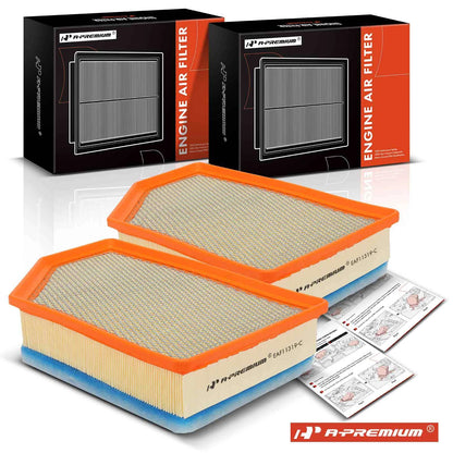 2X Engine Air Filter for Chevrolet Silverado 2500 HD GMC Sierra (2007–2019)