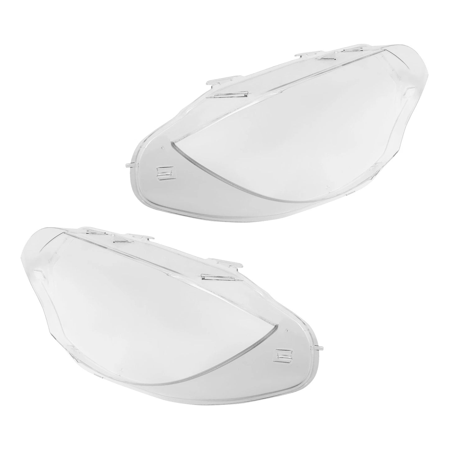 Front Headlamp Lens Cover Pair for BMW X6 E71 (2008–2014)