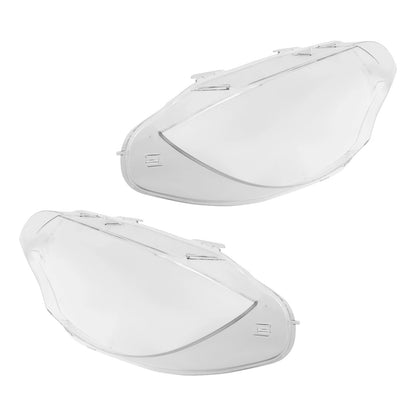 Front Headlamp Lens Cover Pair for BMW X6 E71 (2008–2014)