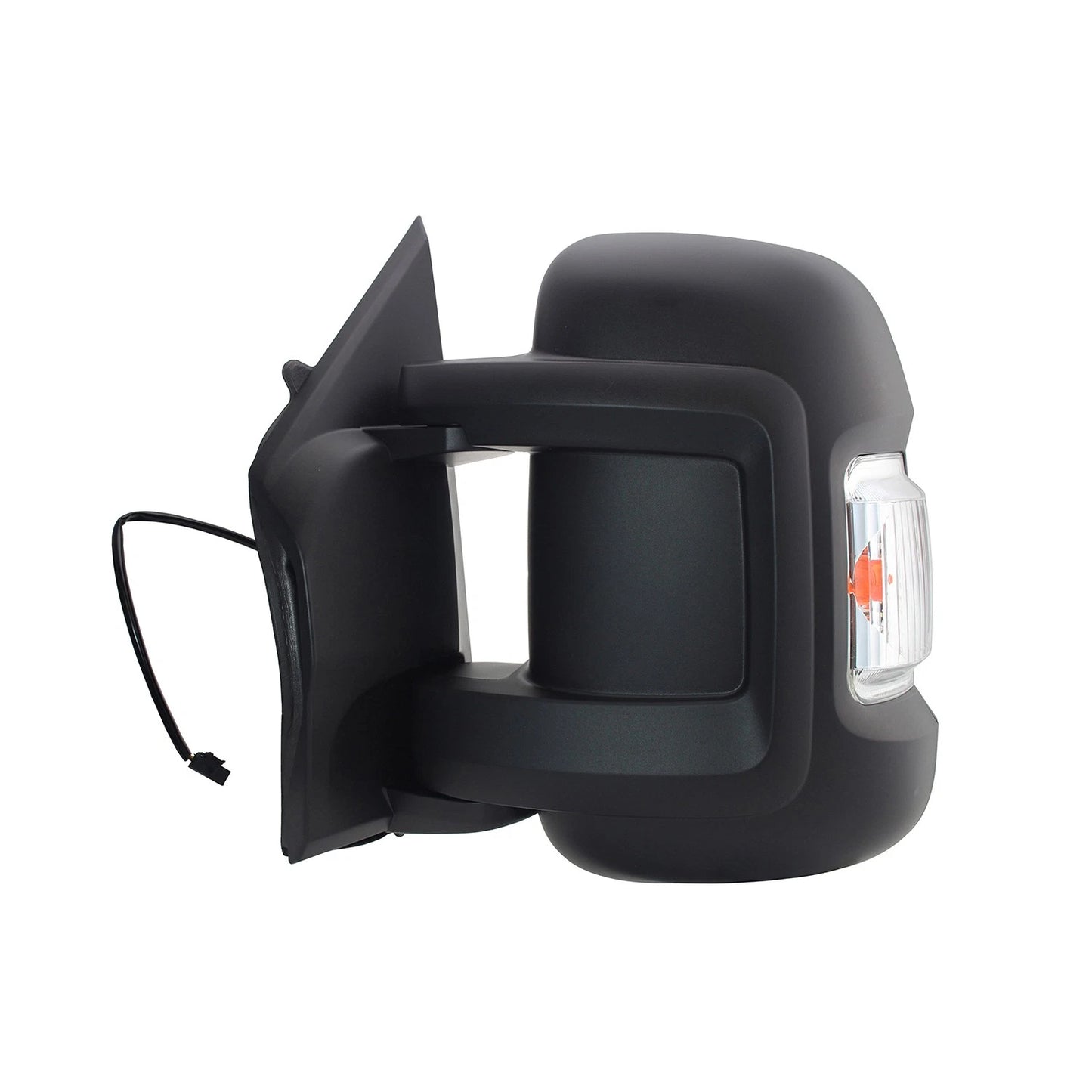 Replacement Black Driver Side Manual Door Mirror w/o Heat w/Temperature Sensor