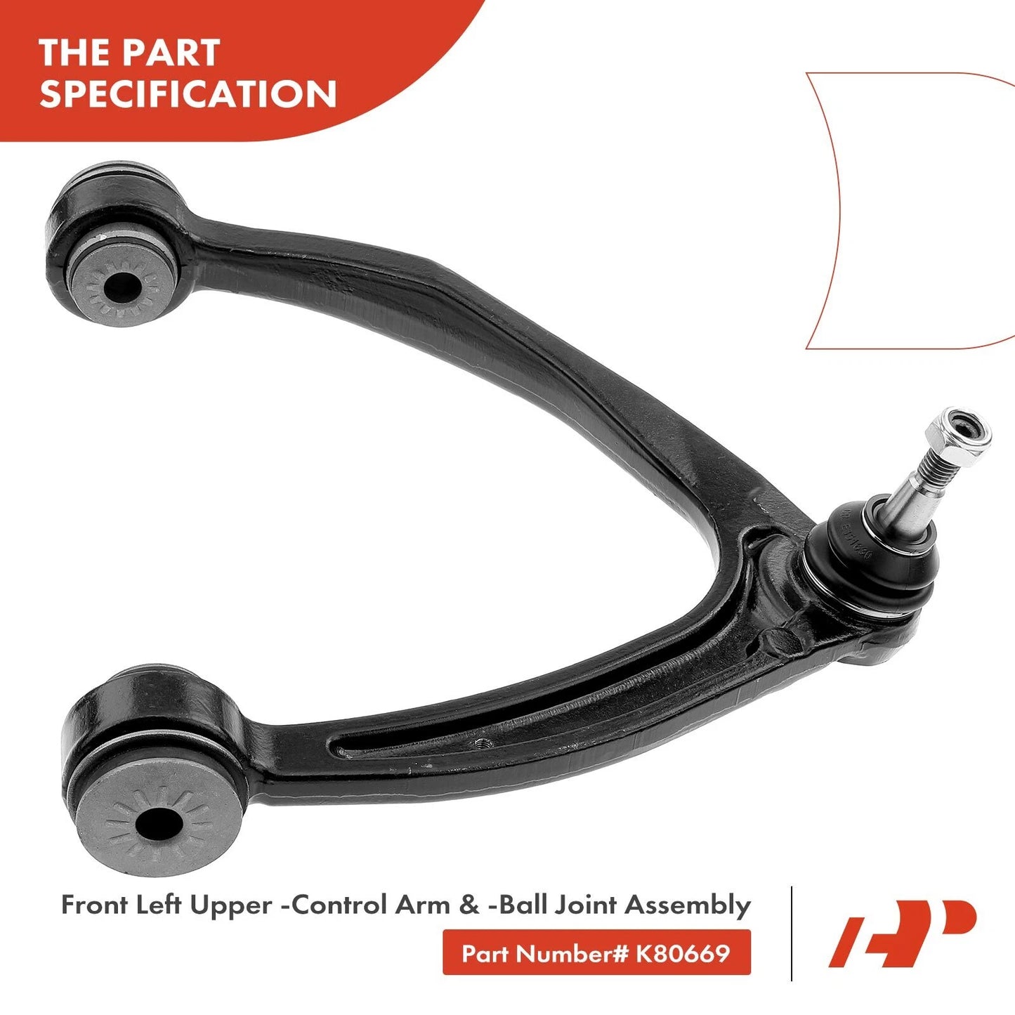 6X Front Control Arm with Ball Joint for Chevy Silverado 1500 (2007–2018)