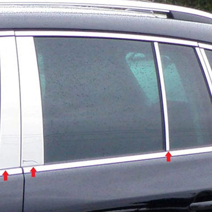 Luxury FX Chrome Pillar Post Trim Kit for Volkswagen Tiguan (2009–2017)