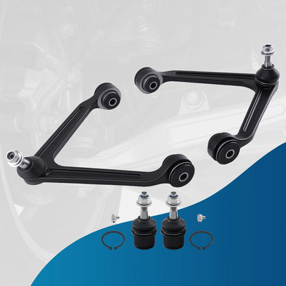 4x Front Upper Control Arms Ball Joints for Dodge Durango Aspen (2007–2009)