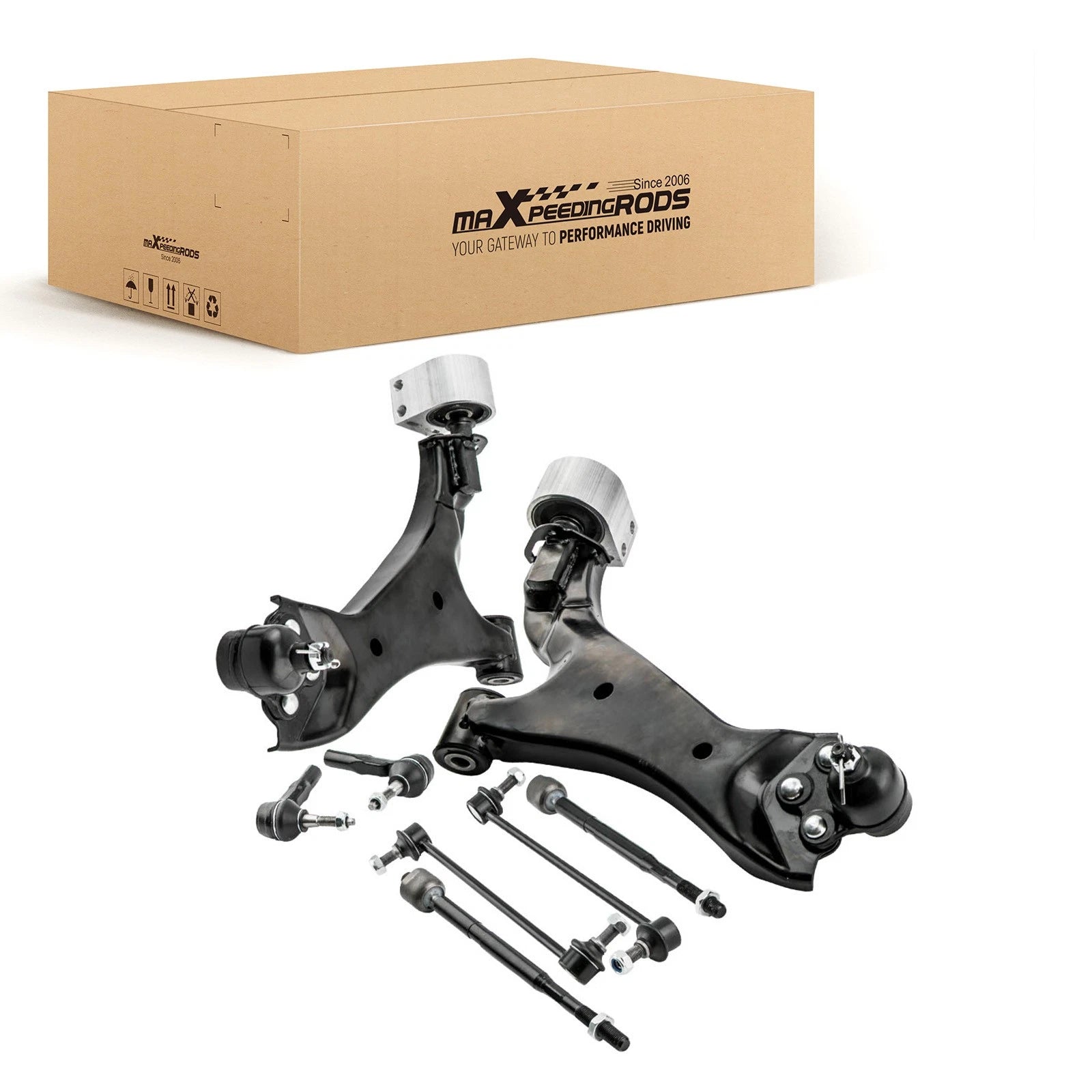 Front Lower Control Arms Sway Bars Tie Rods for Chevy Equinox & Terrain (2010–2017)
