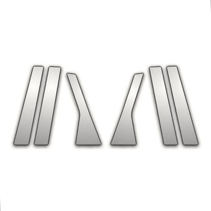 6Pc Chrome Pillar Post Covers for Ford Focus (2000–2007)