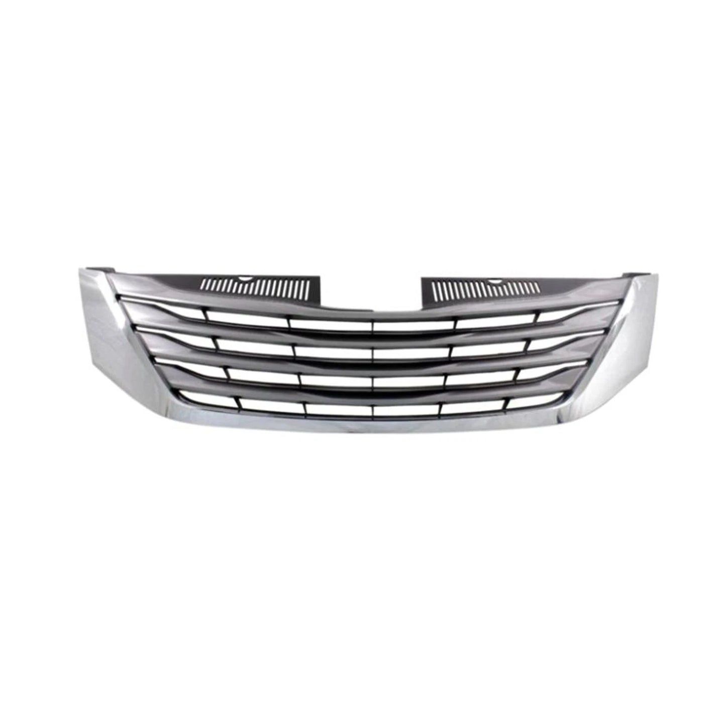 Replacement Gray Chrome Plastic Front Grille For 2015-2017 Toyota Sienna