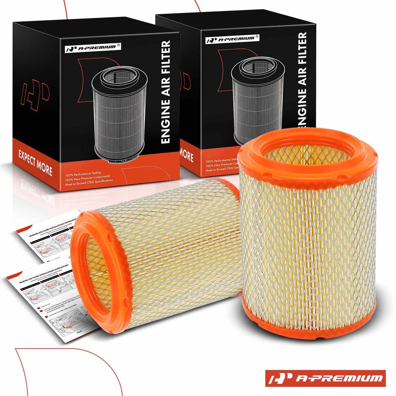 2X Engine Air Filter for Chrysler Sebring Dodge Stratus (2001–2006)