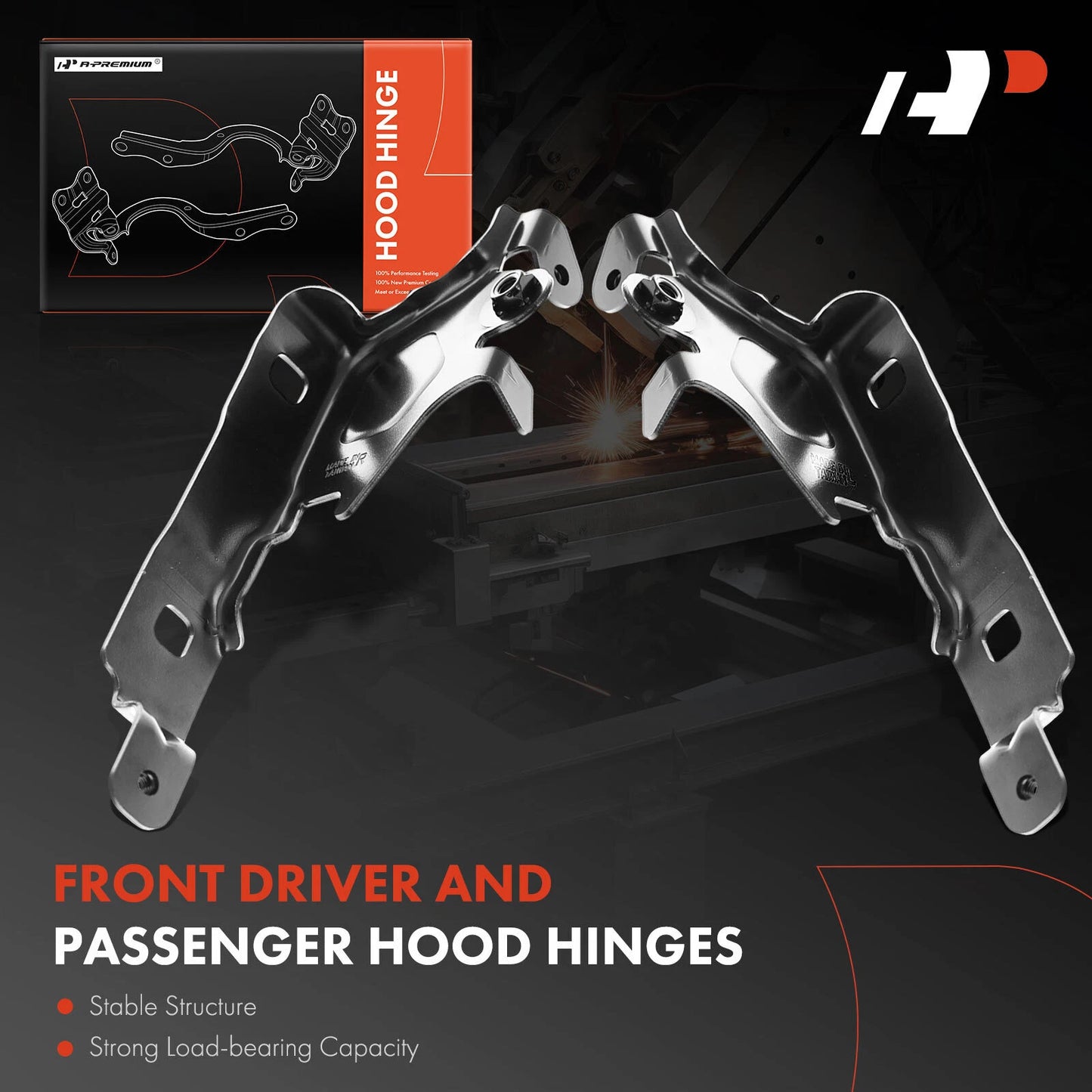 2X Hood Hinge for Chevrolet Equinox (2010–2017) & GMC