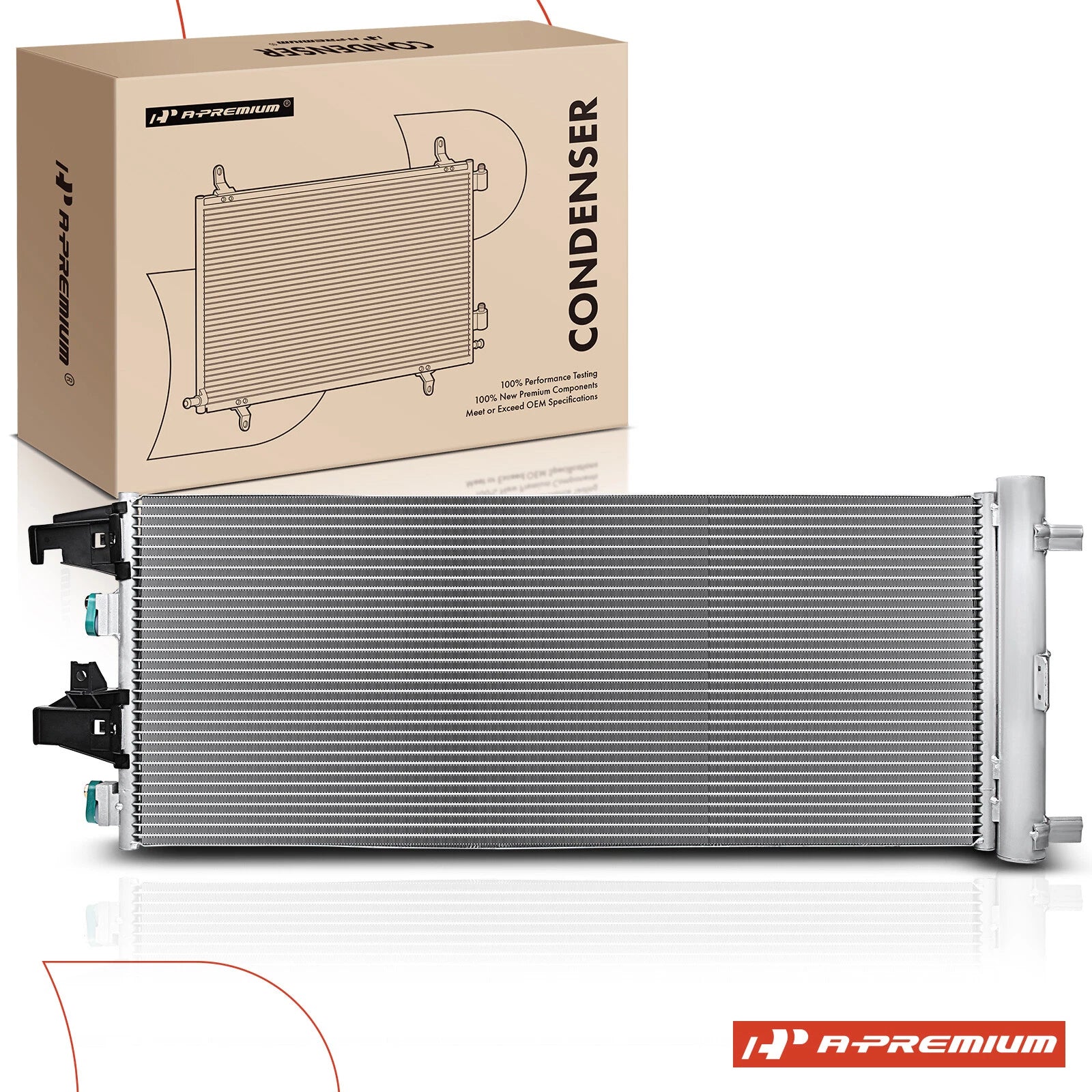 A/C Condenser with Receiver Drier for Chevy Silverado 1500 GMC Sierra (2007–2013)