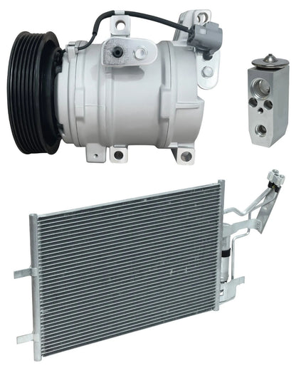 AC Compressor Kit With Condenser for Mazda 3 Mazdaspeed 2.3L (2007)