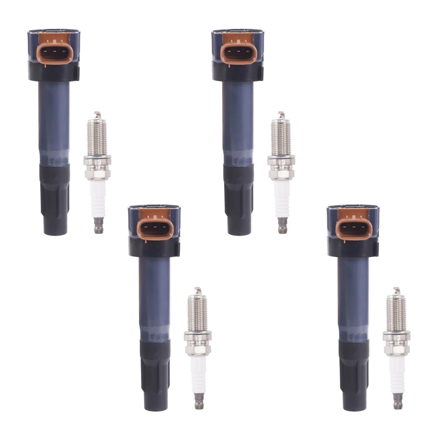 4x Ignition Coil & 4x Spark Plug for Suzuki Grand Vitara 2.4L (2007–2015)