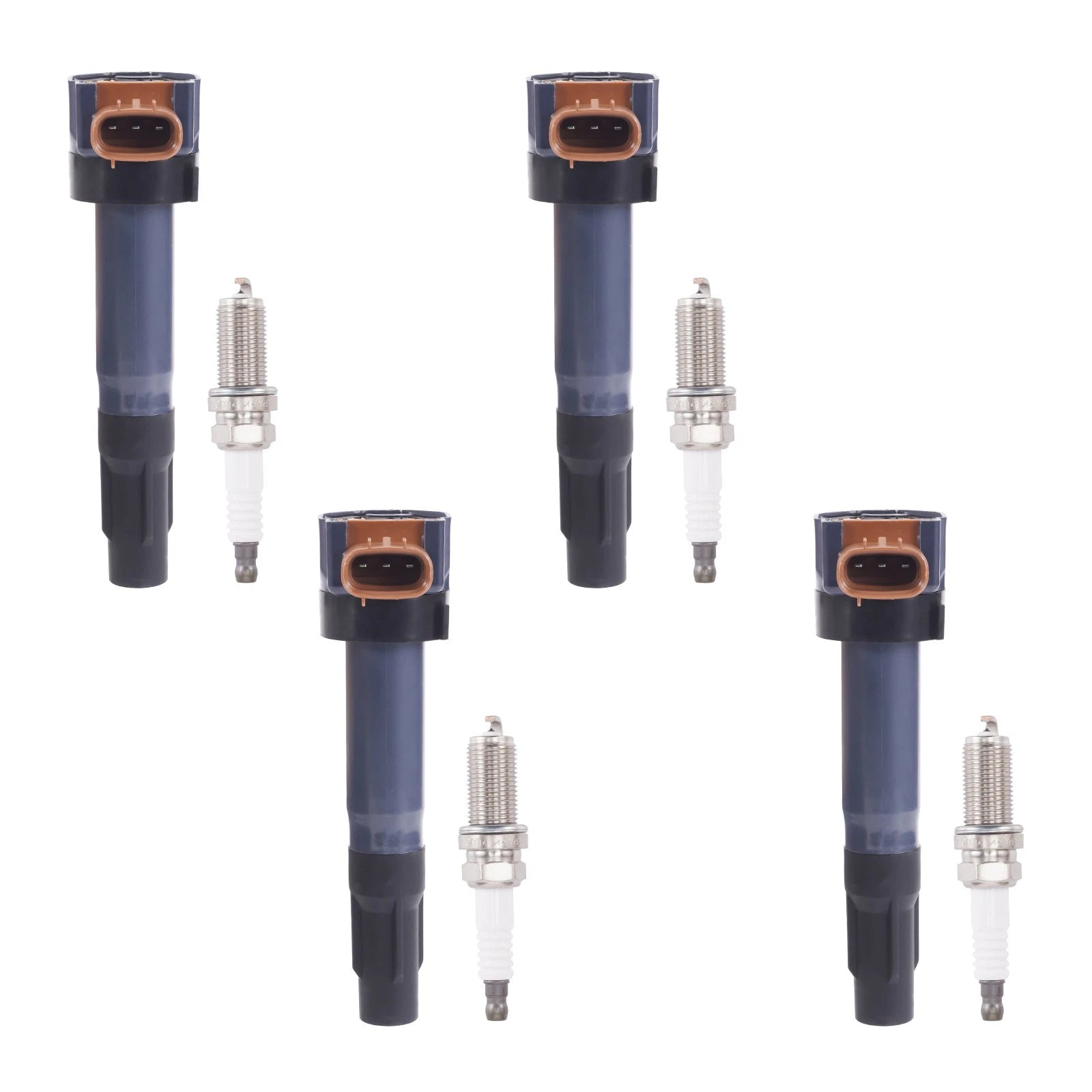 4x Ignition Coil & 4x Spark Plug for Suzuki Grand Vitara 2.4L (2007–2015)