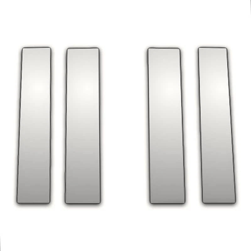 4Pc Chrome Pillar Post Covers Replacement for 2007-2013 Chevy GMC Regular Cab
