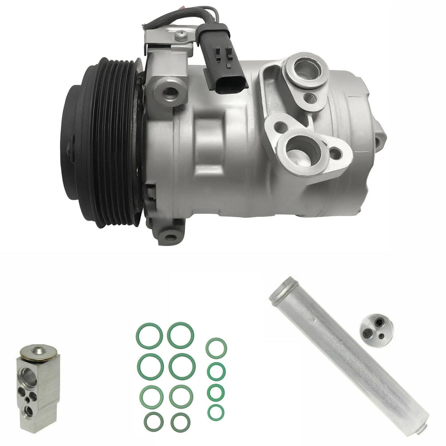 AC Compressor Kit OEM Replacement for Jeep Wrangler 3.8L (2011–2018)