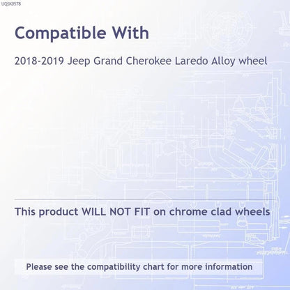 17 Inch Gloss Black Wheel Covers for 2018–2019 Jeep Grand Cherokee Laredo