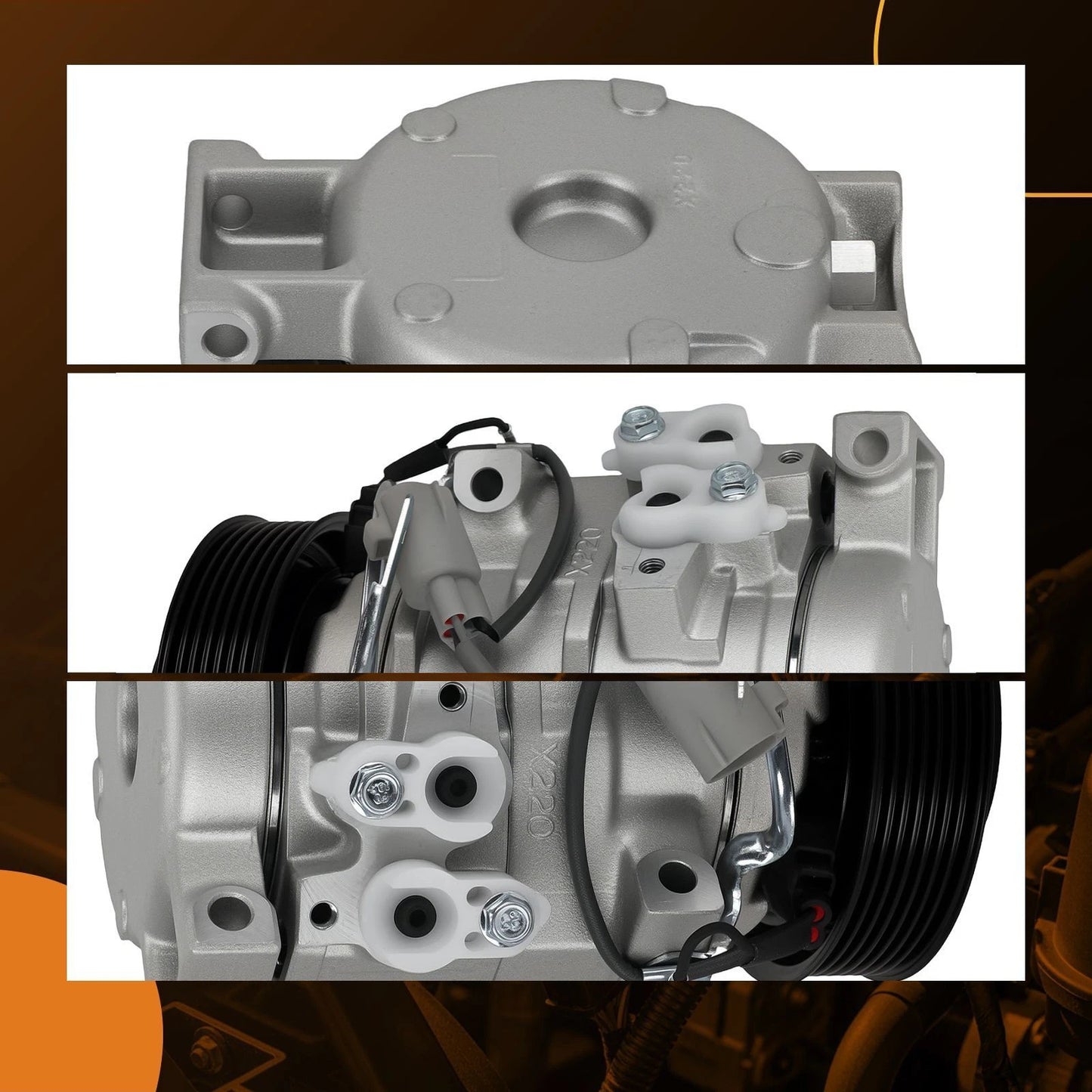 AC Compressor with Clutch for Toyota Camry 2.4L (2002–2006)