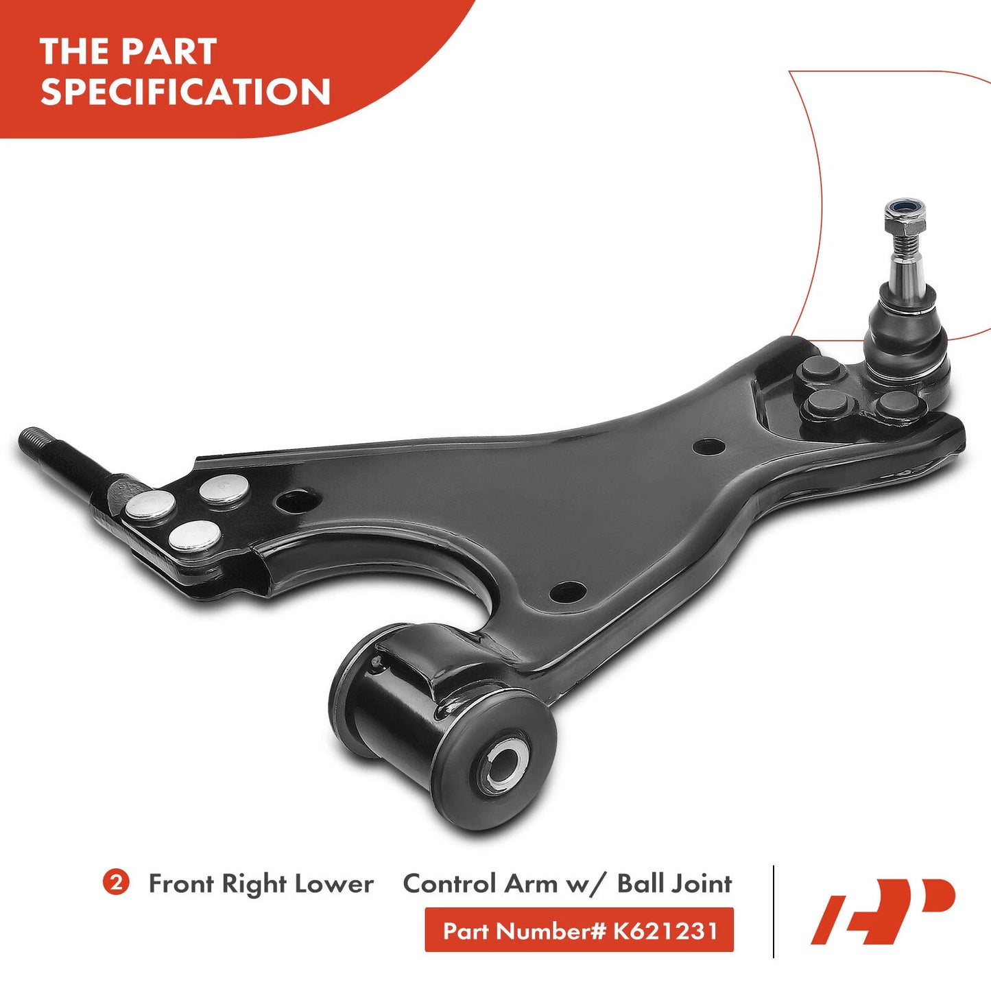 6X Control Arm Tie Rod Ends for Chevy Traverse (2018–2023)