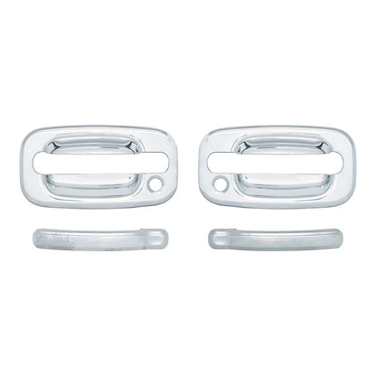 Door Handle Covers Chrome Set of 2 for Chevy Silverado 1500 (1999–2006)