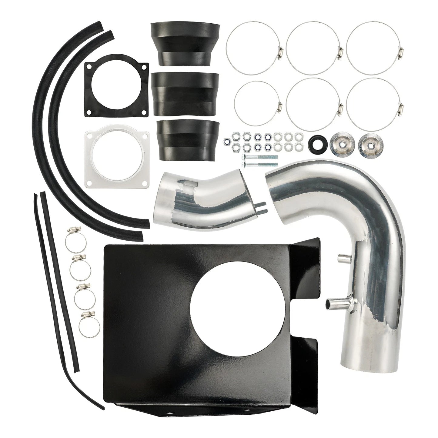 Cold Air Intake Kit for 97-98 Ford F-150 4.6L (4 in) + Black Filter
