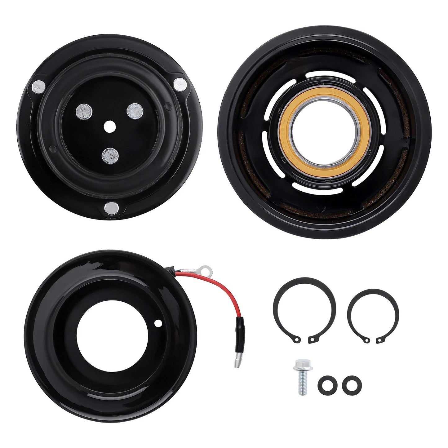 AC Compressor Clutch Coil Pulley Kit for Toyota Tacoma 2.7L (2005–2015)