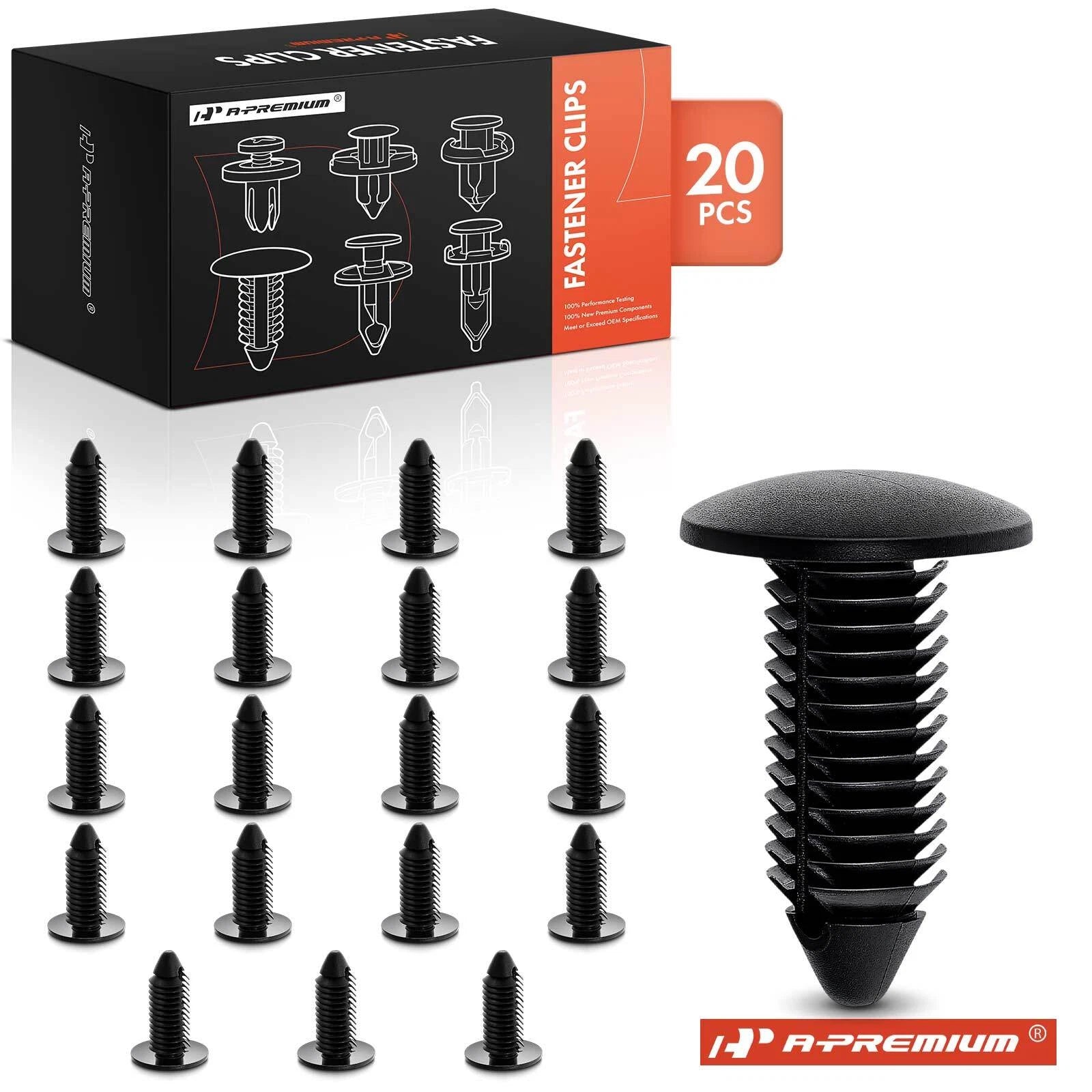 20Pcs 11mm Nylon Bumper Fascia Retainer for Ford