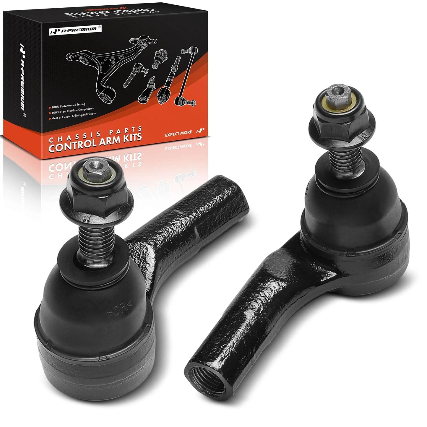 2X Front Outer Tie Rod End for Chevy Spark (2016–2022)