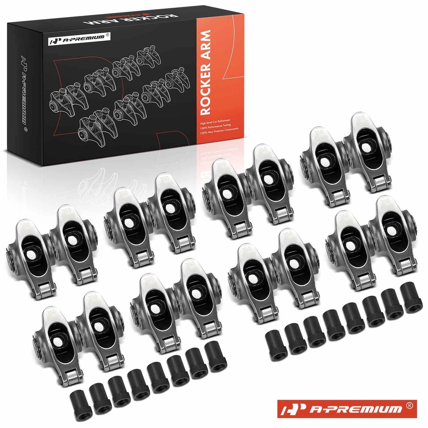 16Pcs Roller Rocker Arms for Chevy SBC 350 (1970–1995)