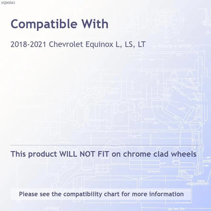 Chrome Wheel Skins 17 Inch Replacement for 2018-2021 Chevrolet Equinox