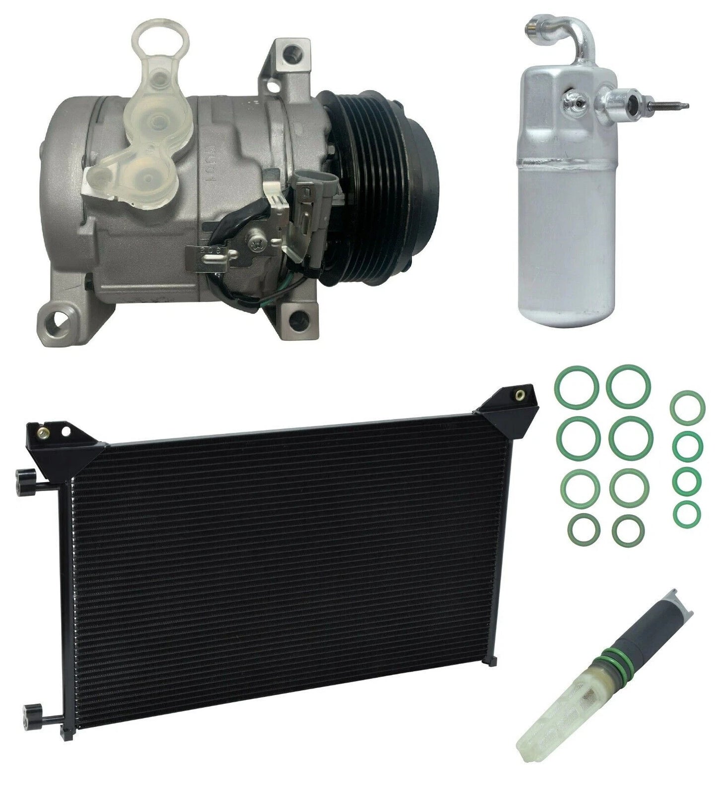 AC Compressor Kit With Condenser for Chevrolet Silverado 3500 HD (2014)