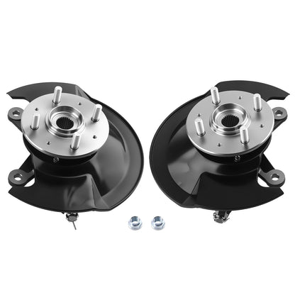 2x Front Steering Knuckles & Wheel Bearing Hubs for Honda Civic (2001–2002)