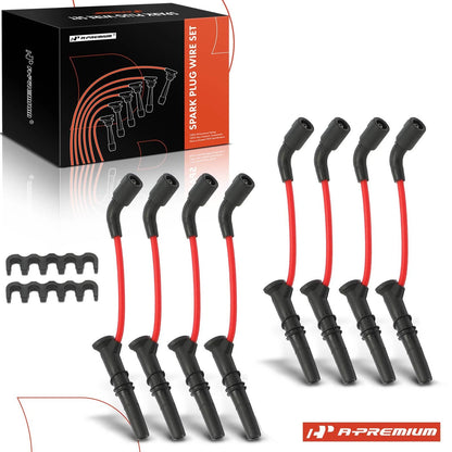8PCS Spark Plug Wire Set for Chevy Corvette Camaro Pontiac Firebird (1976–2002)