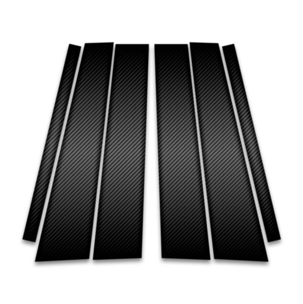 6pc Carbon Fiber Pillar Post Covers for 2010-2015 Mercedes-Benz GLK Class