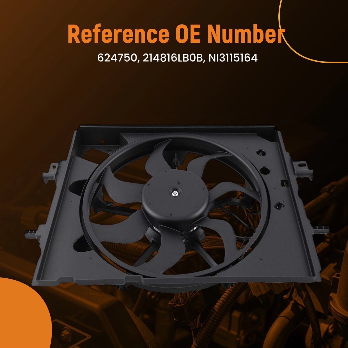 Electric Radiator Cooling Fan for Nissan Sentra (2020–2021)