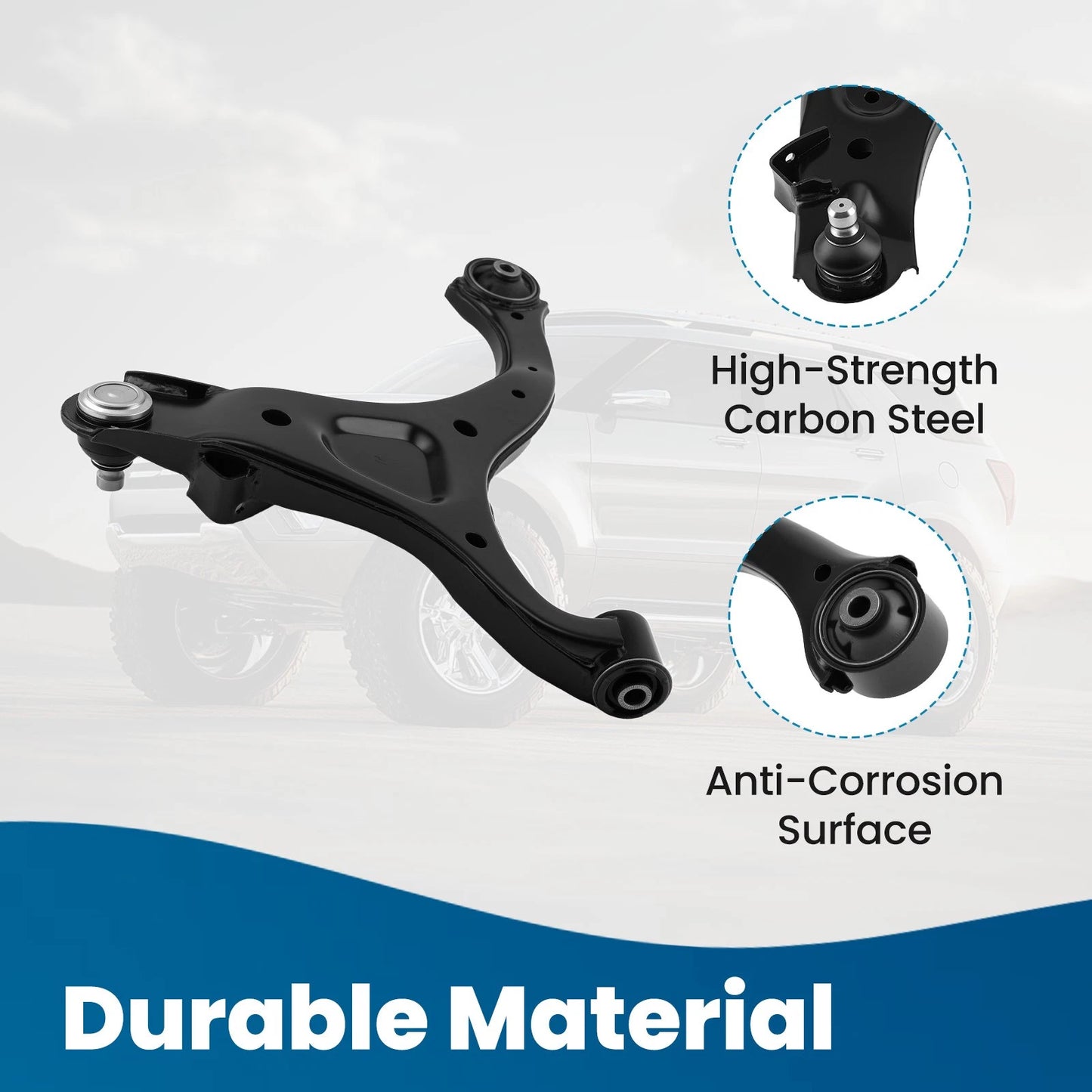Front Right Control Arm for Hyundai Santa Fe (2007–2012) Kia Sorento (2011–2013)